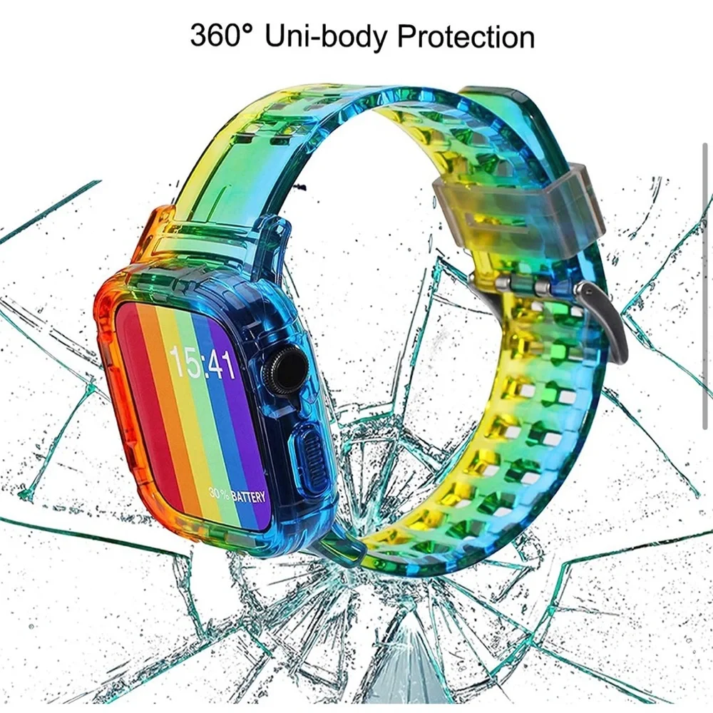Rainbow Smart Watch Band.